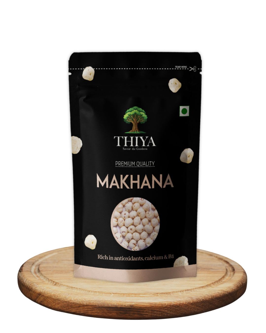 THIYA Premium Makhana, Rich in Antioxidants and Calcium, 180g