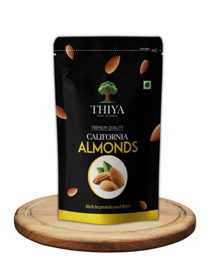 THIYA Premium California Almonds, Rich in Protein and Fibre, 200g