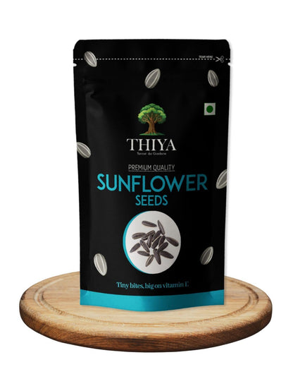 THIYA Premium Sunflower Seeds, 200g, Rich in Vitamin E, Healthy Snack