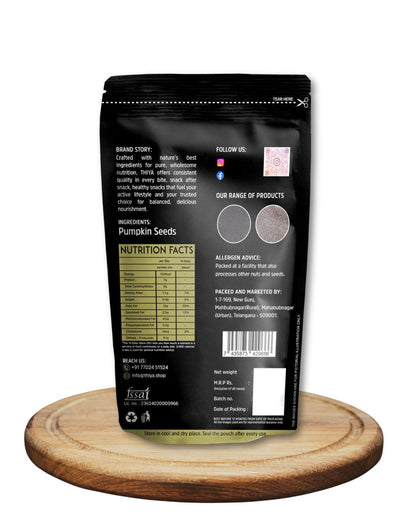 THIYA Premium Pumpkin Seeds, 200g, Rich in Protein and Healthy Fats