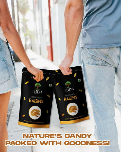 THIYA Premium Raisins, Iron-Rich Dried Fruit, 200g