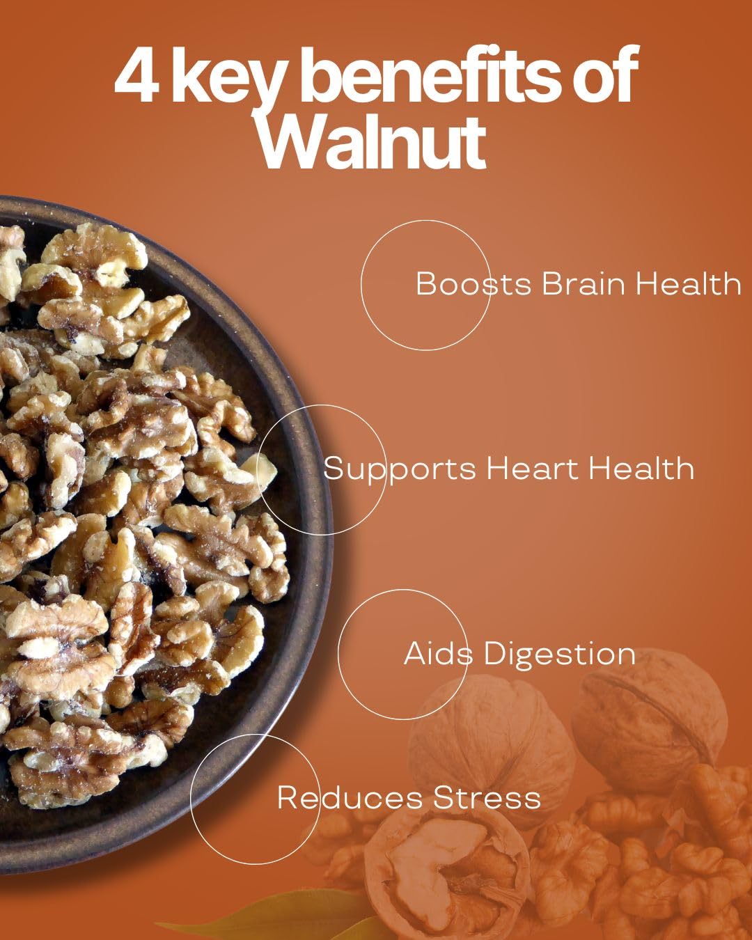 THIYA Premium Walnuts, Brain Fuel with Omega-3s, 200g